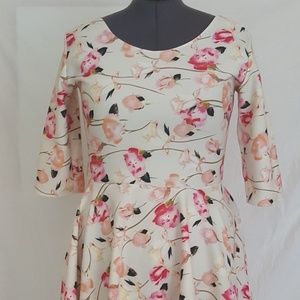 Floral Scuba Skater Dress